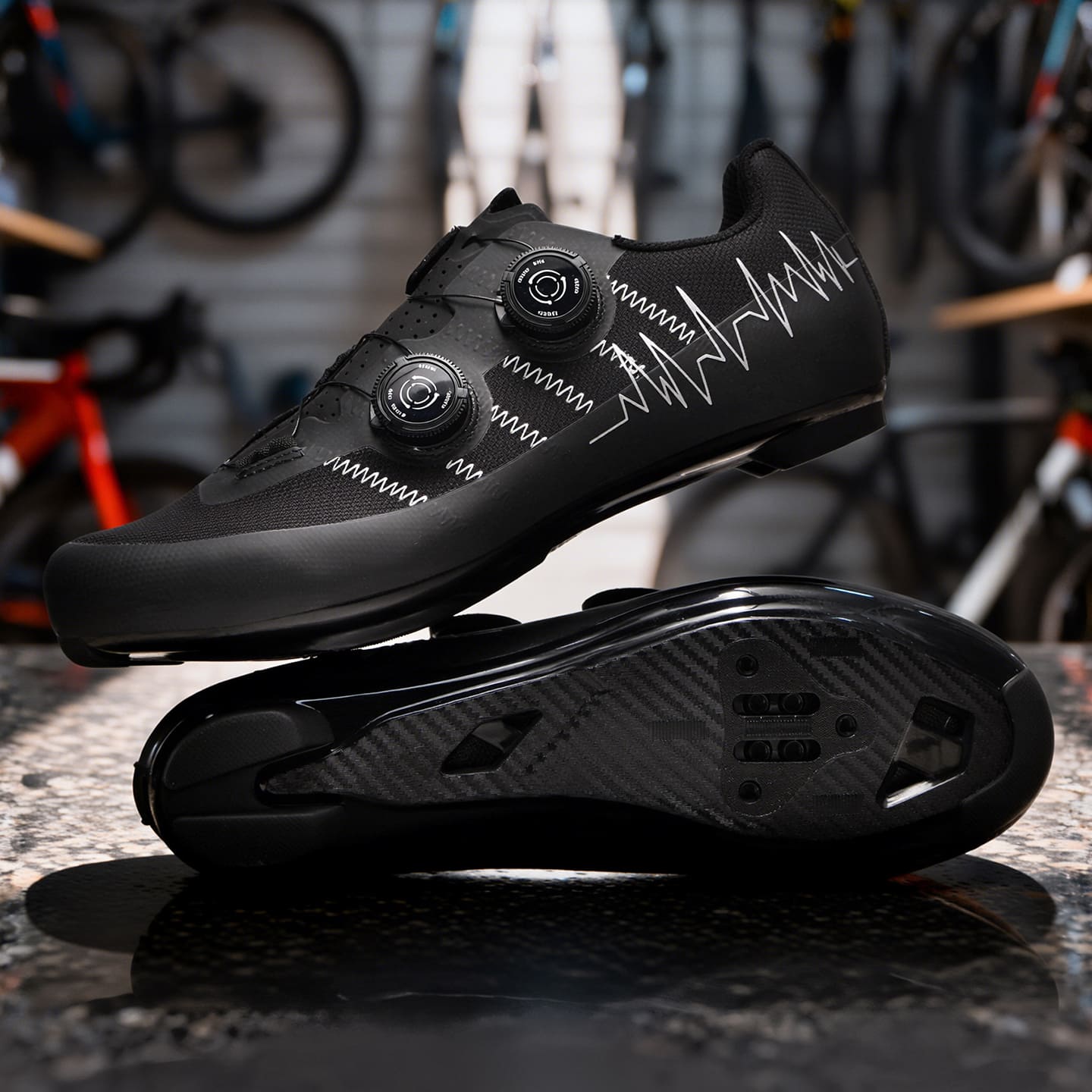 Compatible with  Indoor and Outdoor Road Bike Riding Shoes
