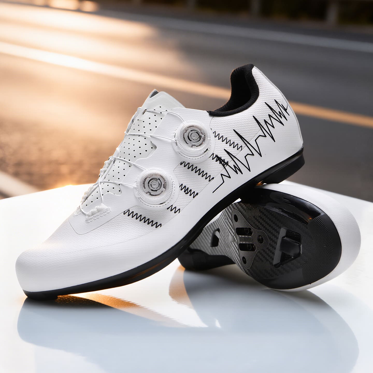 Compatible with  Indoor and Outdoor Road Bike Riding Shoes