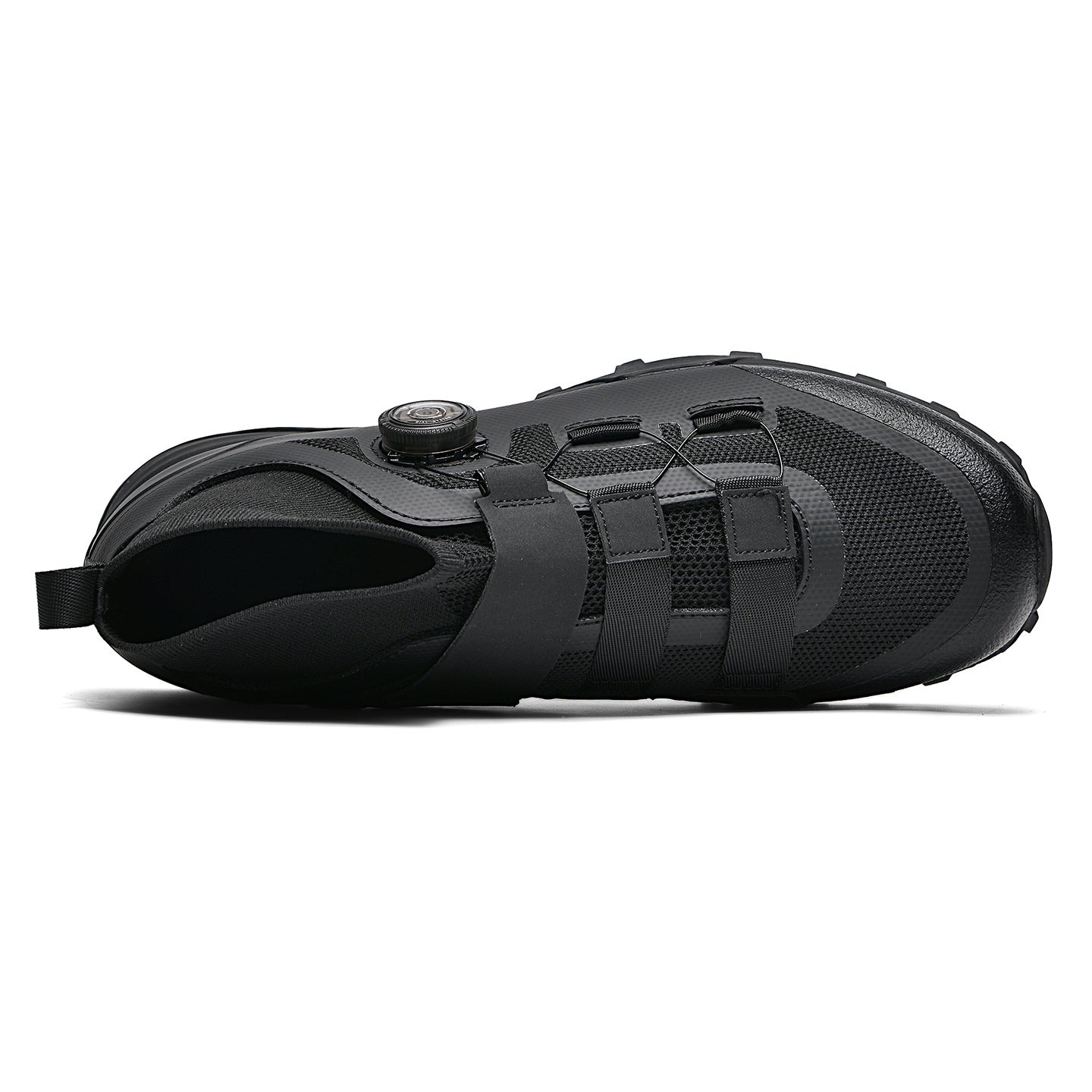 Compatible with Both SPD and Flat Pedals,Mountain Bike Shoes with Single Knob Fastening,for Indoor Outdoor Biking,with SPD Cleats
