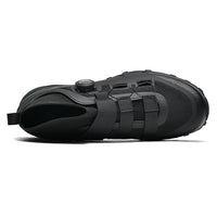 Compatible with Both SPD and Flat Pedals,Mountain Bike Shoes with Single Knob Fastening,for Indoor Outdoor Biking,with SPD Cleats